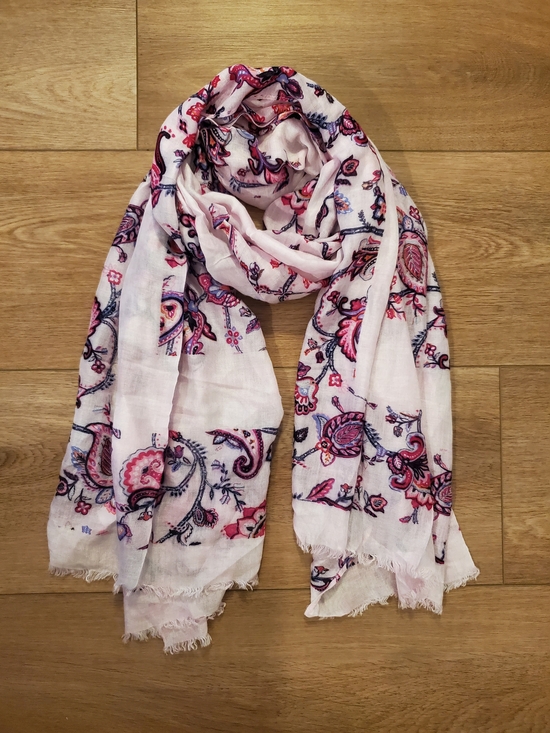 Vera Bradley Accessories - Vera Bradley Light Pink Paisley Women's Scarf - Soft Floral Print